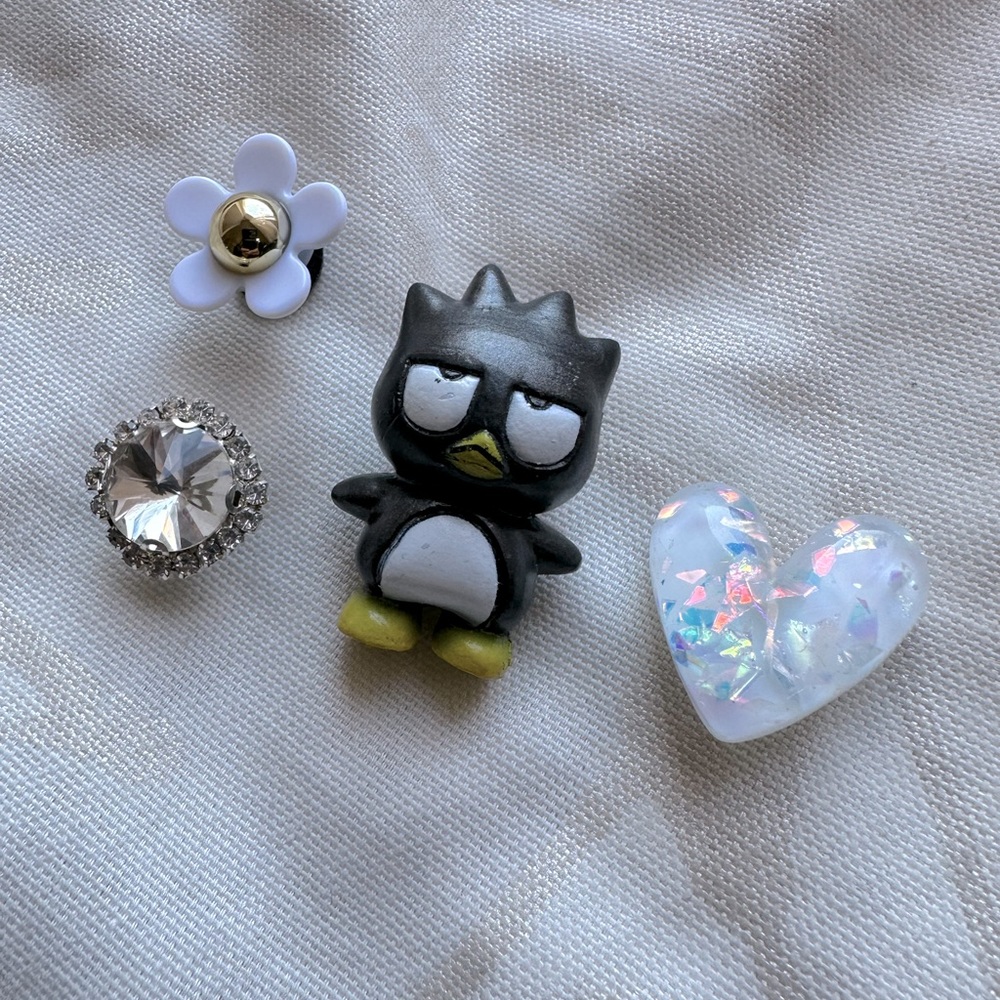 4pc Croc Charms